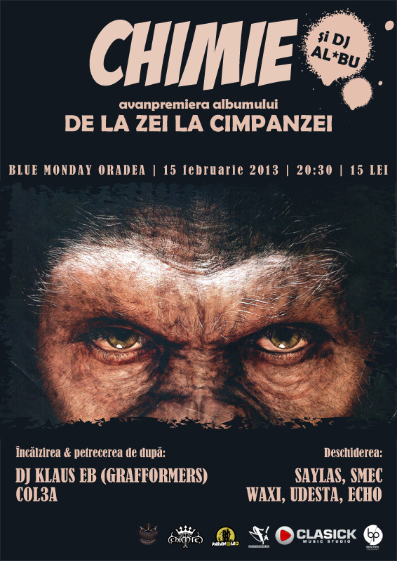 Concert Chimie - avanpremiera albumului "De la zei la cimpanzei"